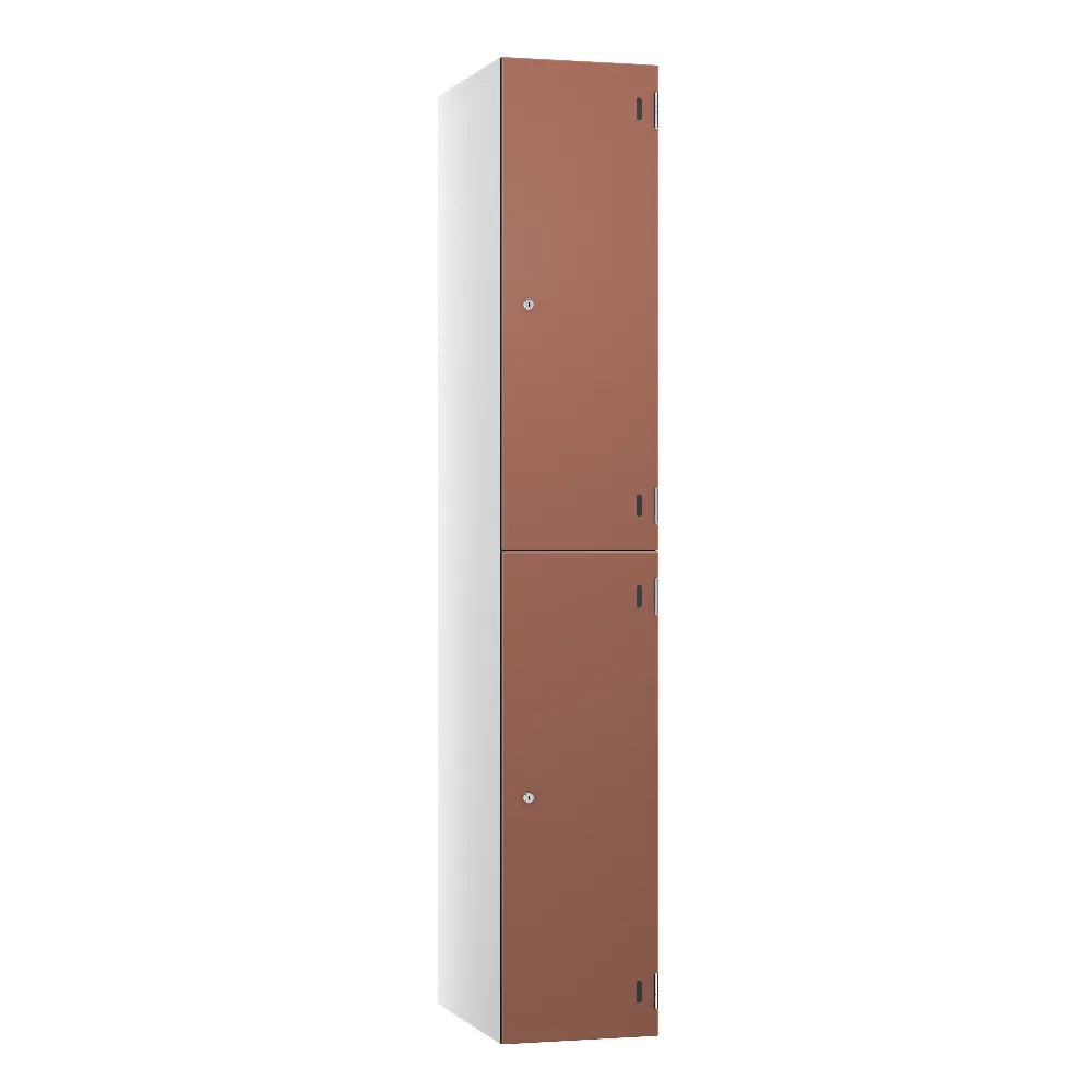 Shield SGL GL24 2-Door Locker - Arctic White & Terracotta