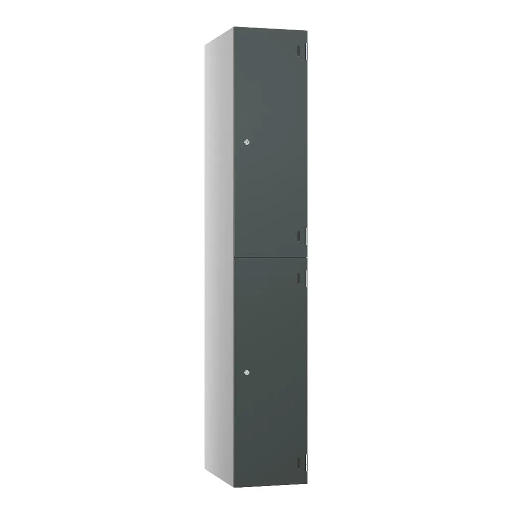 Shield SGL GL24 2-Door Locker - Pearl Silver & Charcoal Grey