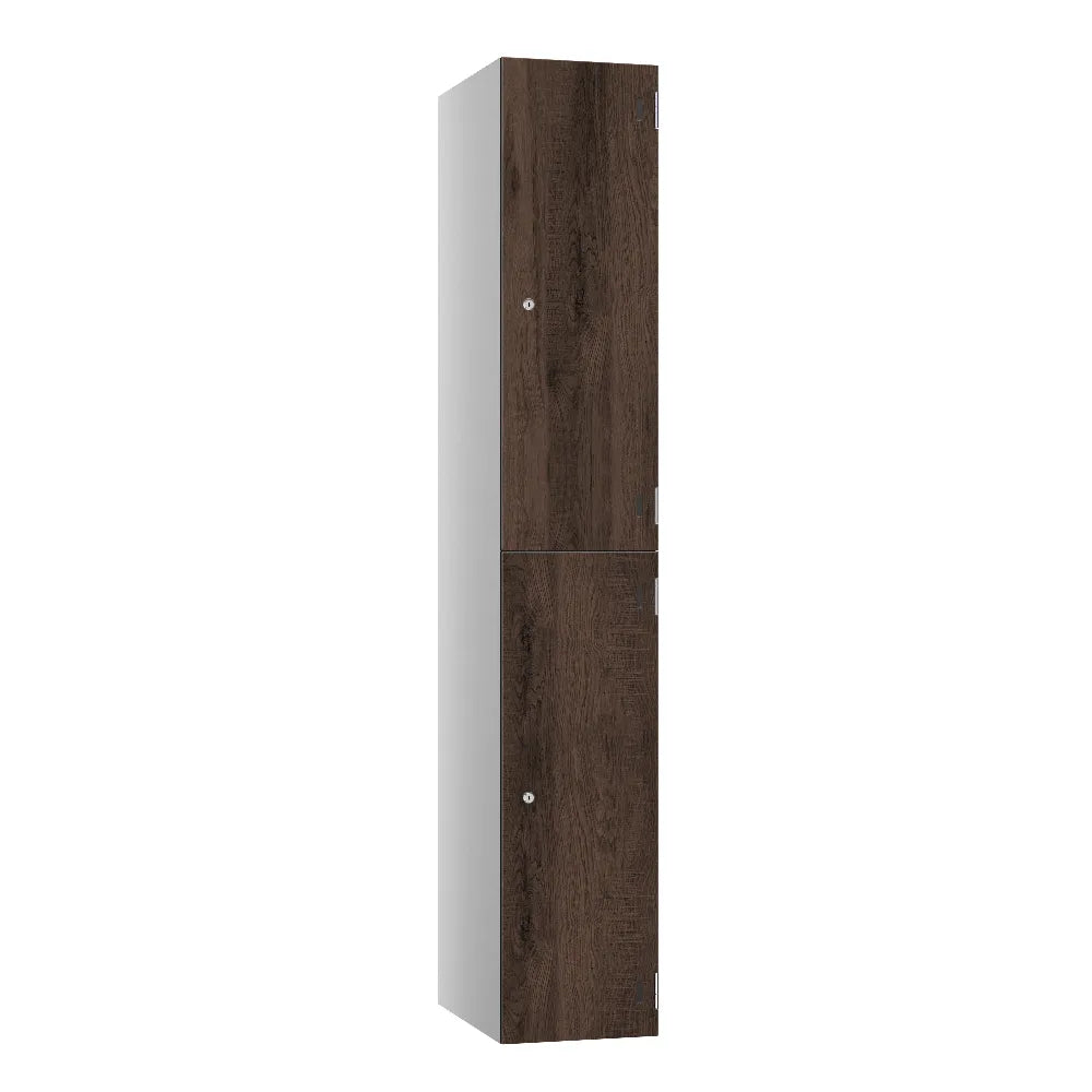 Shield SGL GL24 2-Door Locker - Pearl Silver & Rovere Casto