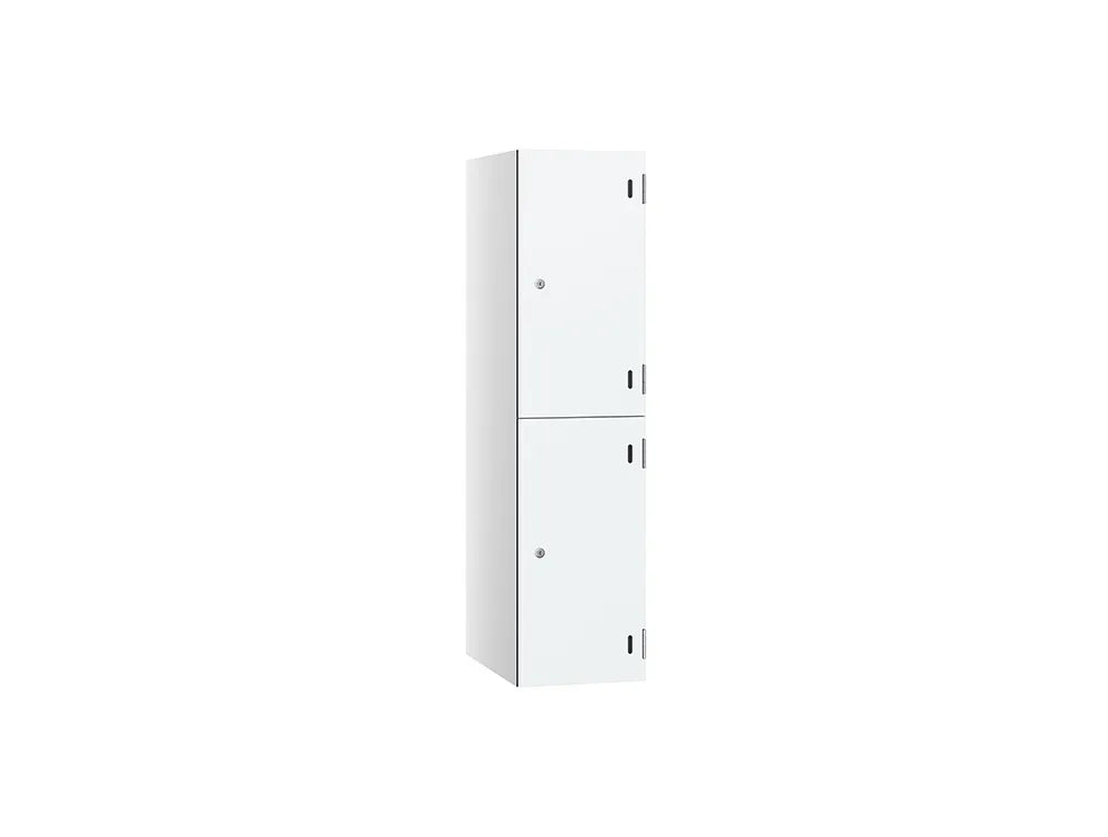 Shield SGL GL24 2-Door Low Locker - Arctic White & Designer White