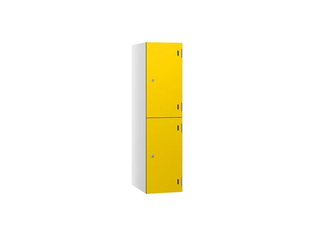 Shield SGL GL24 2-Door Low Locker - Arctic White & Divine Yellow