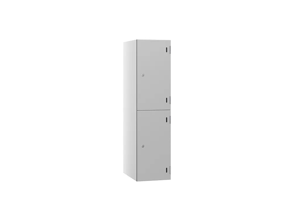 Shield SGL GL24 2-Door Low Locker - Arctic White & Dust