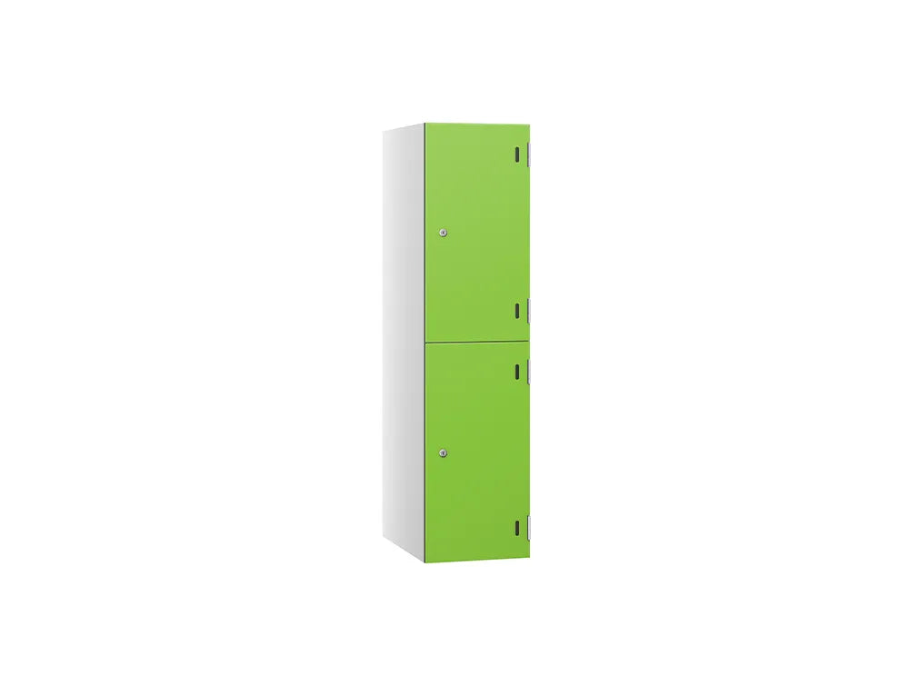 Shield SGL GL24 2-Door Low Locker - Arctic White & Lime
