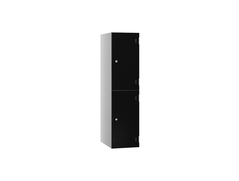 Shield SGL GL24 2-Door Low Locker - Pearl Silver & Black