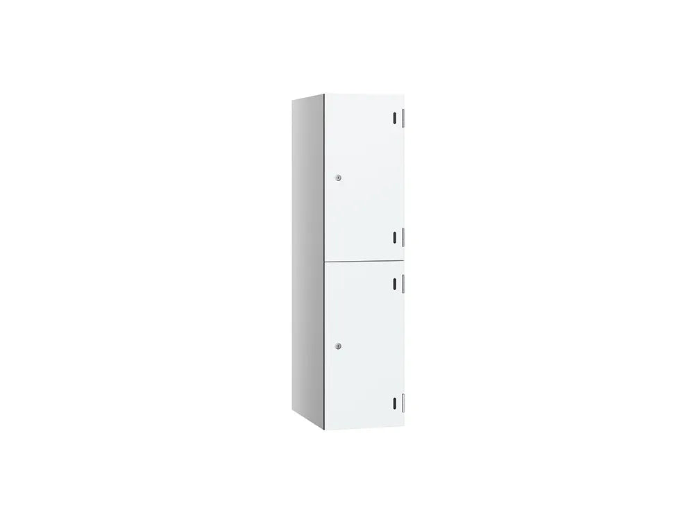 Shield SGL GL24 2-Door Low Locker - Pearl Silver & Designer White