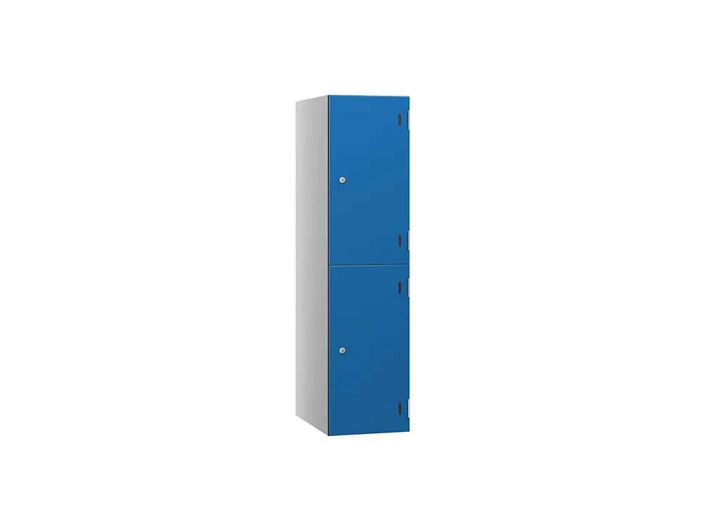 Shield SGL GL24 2-Door Low Locker - Pearl Silver & Electric