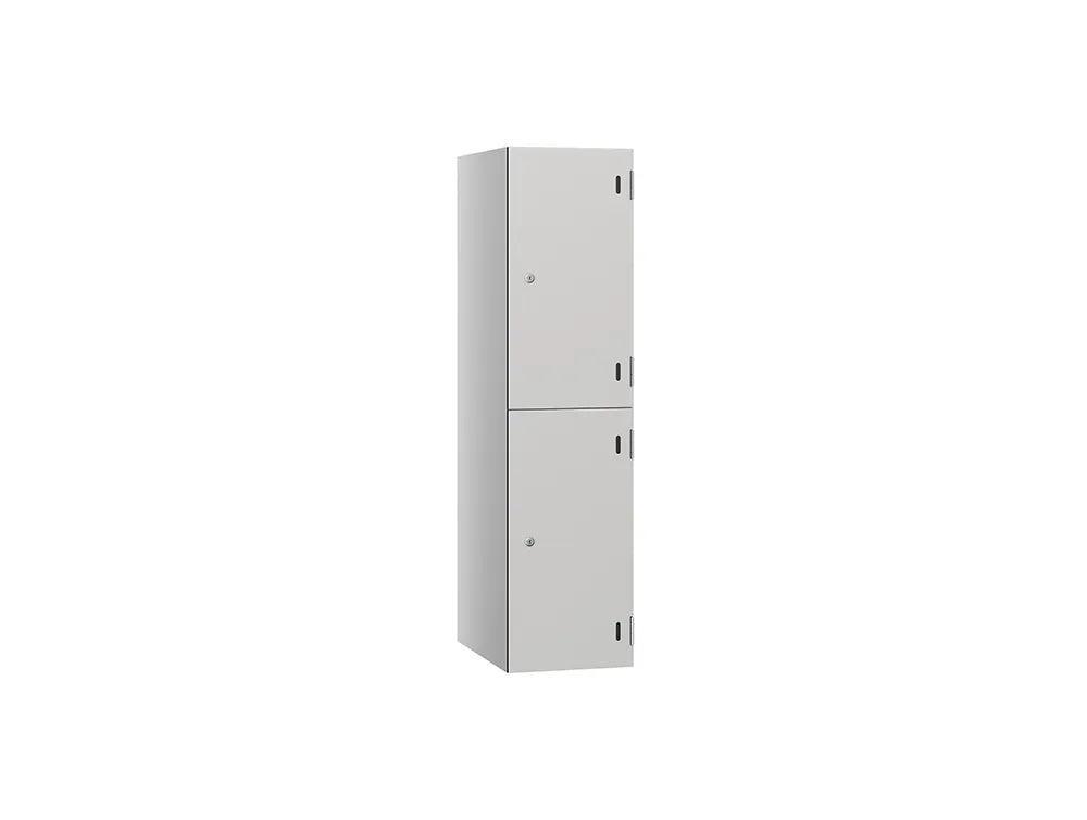 Shield SGL GL24 2-Door Low Locker - Pearl Silver & Pearl Grey