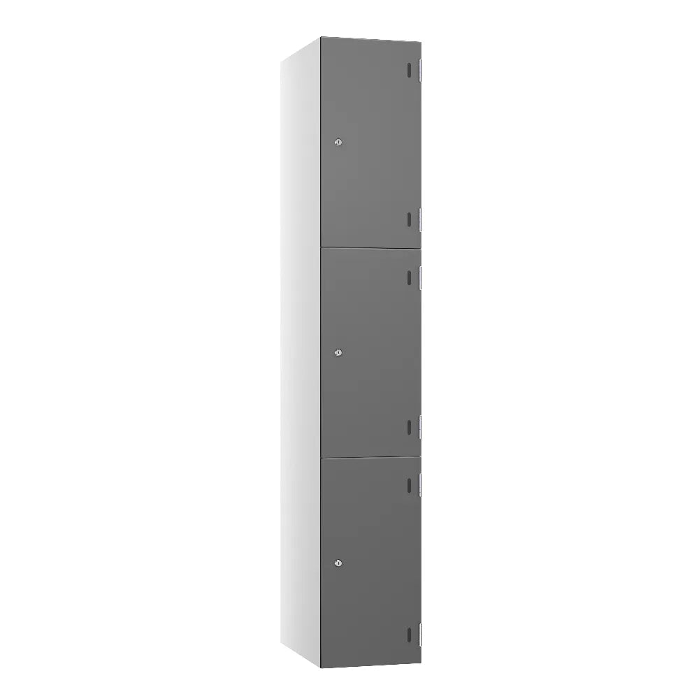 Shield SGL GL24 3-Door Locker - Arctic White Dark Grey