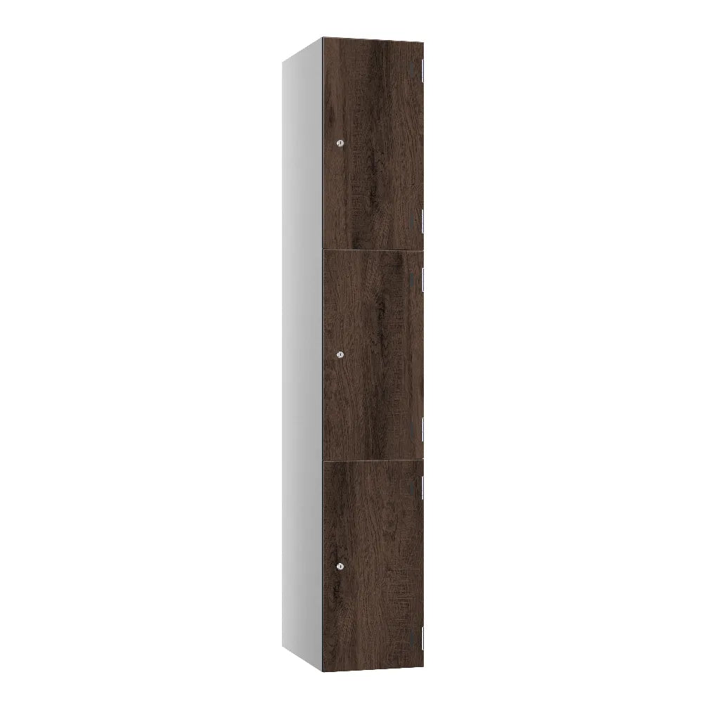 Shield SGL GL24 3-Door Locker - Pearl Silver & Rovere Casto
