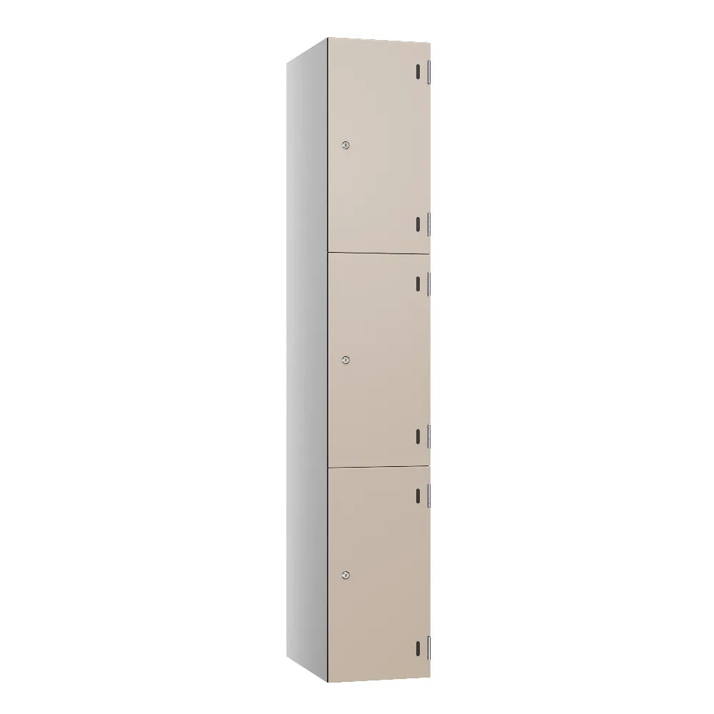 Shield SGL GL24 3-Door Locker - Pearl Silver & Sheer