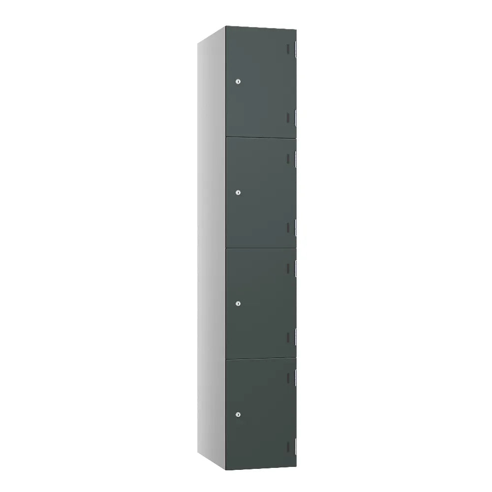 Shield SGL GL24 4-Door Locker - Pearl Silver & Charcoal Grey