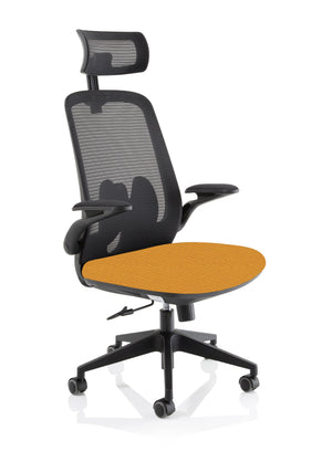 Sigma Executive Mesh Chair With Folding Arms KCUP2028 2