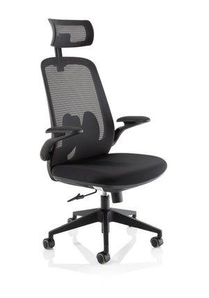 Sigma Executive Mesh Chair With Folding Arms OP000320 2