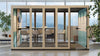 Silent Room XL Meeting Pod in Light Oak Exterior Finish in Reception Setting