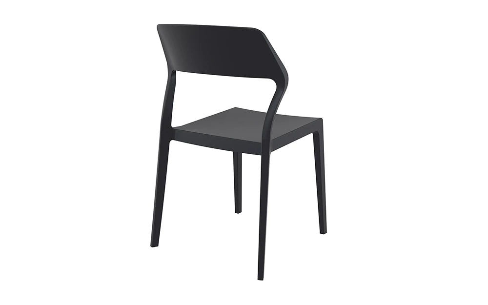 Snow Dining Chair Black Back View