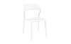Snow Dining Chair White Front View