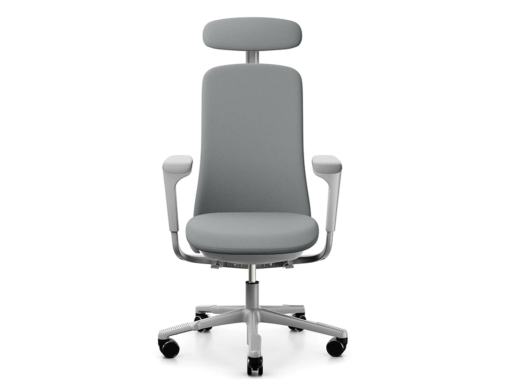 Hag Sofi 7300 Ergonomic Chair In Black Metal With Plastic Armrest And Slideback