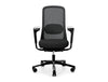 Sofi 7500 Ergonomic Chair in Black Metal With Plastic Armrest And Slideback HAG