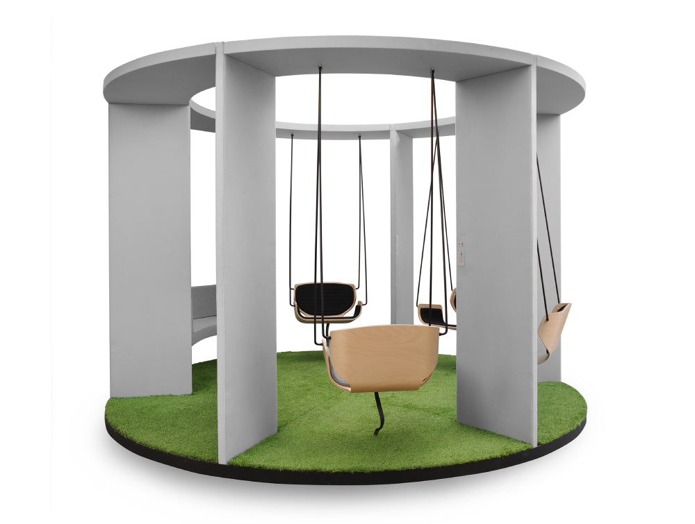 Social Acoustic 6 Person Swing