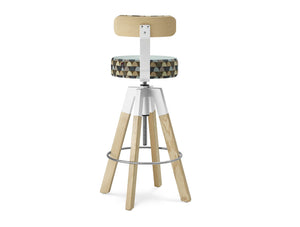 Spin 2 Bar Stool with Footrest 2