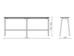 Spin 2 Upholstered Rectangular Bench Dimensions