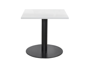 Square Dining Black Table 800mm 4