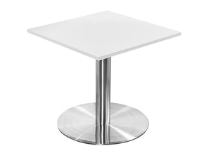 Square Dining Brushed Steel Table 800mm 3