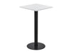 Square Poseur Black Table 600mm 2
