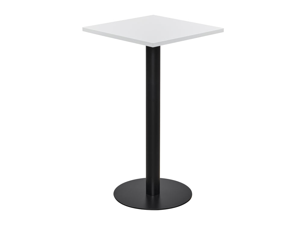 Square Poseur Black Table 600mm 2
