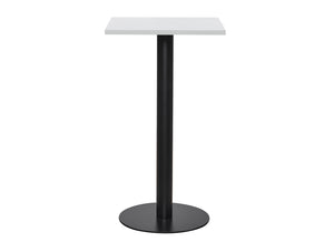 Square Poseur Black Table 600mm 3