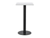 Square Poseur Black Table 600mm 3