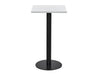 Square Poseur Black Table 600mm 4
