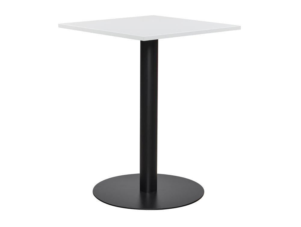Square Poseur Black Table 800mm