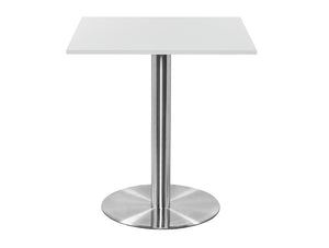 Square Poseur Brushed Steel Table 1000mm 2