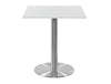 Square Poseur Brushed Steel Table 1000mm 2