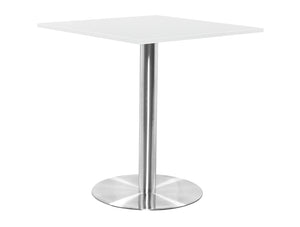 Square Poseur Brushed Steel Table 1000mm 3