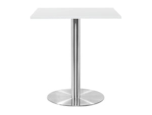 Square Poseur Brushed Steel Table 1000mm 4