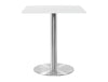 Square Poseur Brushed Steel Table 1000mm 4