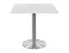 Square Poseur Brushed Steel Table 1200mm 2