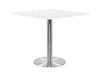 Square Poseur Brushed Steel Table 1200mm 3