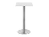 Square Poseur Brushed Steel Table 600mm 2