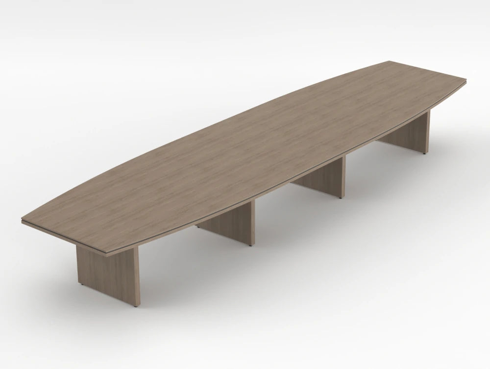 Status Executive Boardoom Room Table 5400Mm Grey Oak Finish