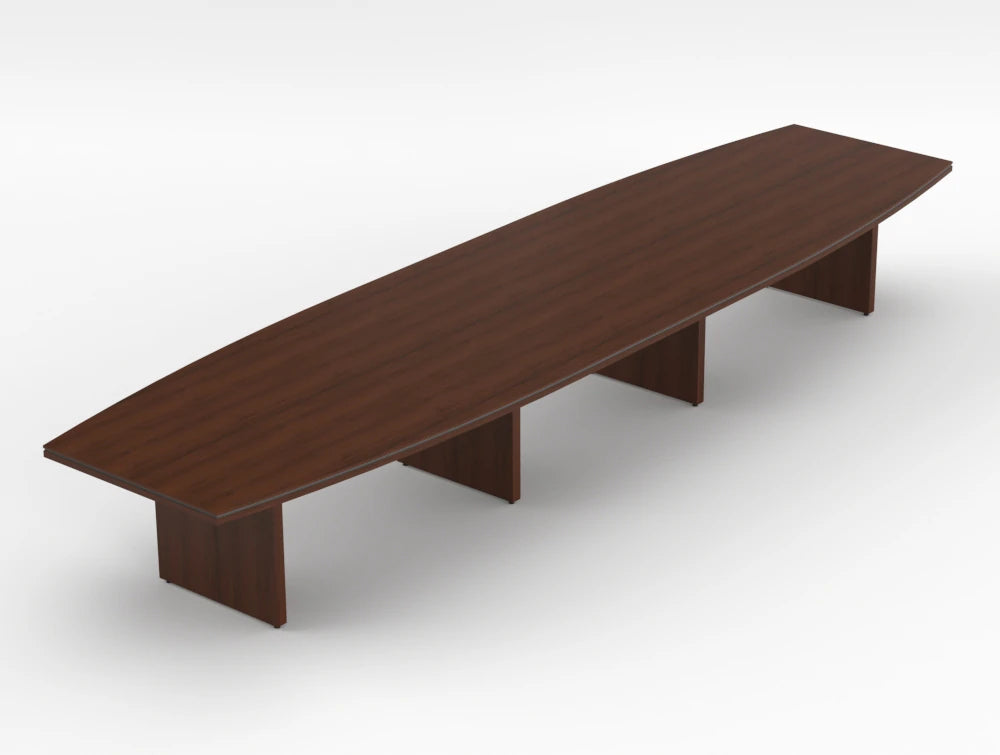 Status Executive Boardoom Room Table 5400Mm Lowland Walnut Finish