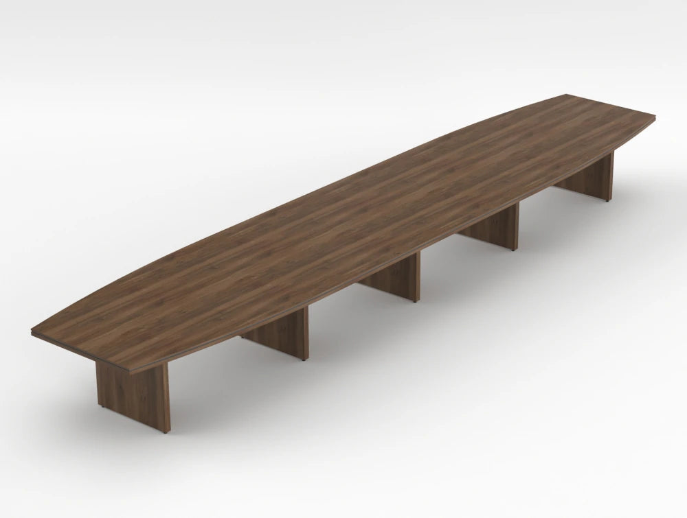 Status Executive Boardoom Table 6800Mm Dark Walnut Finish