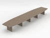 Status Executive Boardoom Table 6800mm Grey Oak Finish