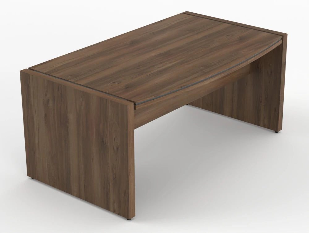 Status Executive Desk Dark Walnut Finish 1700Mm