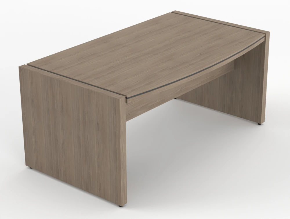 Status Executive Desk Grey Oak Finish 1700Mm