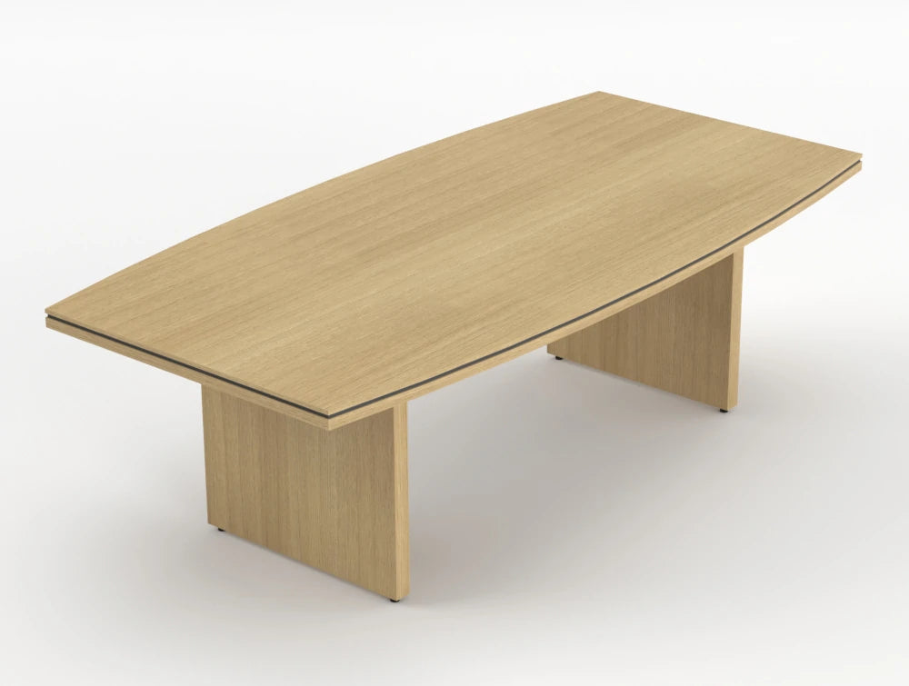 Status Executive Meeting Room Table 2400Mm Canadian Oak Finish