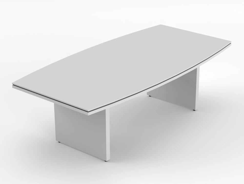 Status Executive Meeting Room Table 2400Mm White Pastel Finish