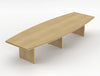 Status Executive Meeting Room Table 4000mm Canadian Oak Finish